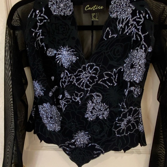 COPY - Joseph Ribkoff Festive Wear Top - Picture 1 of 4